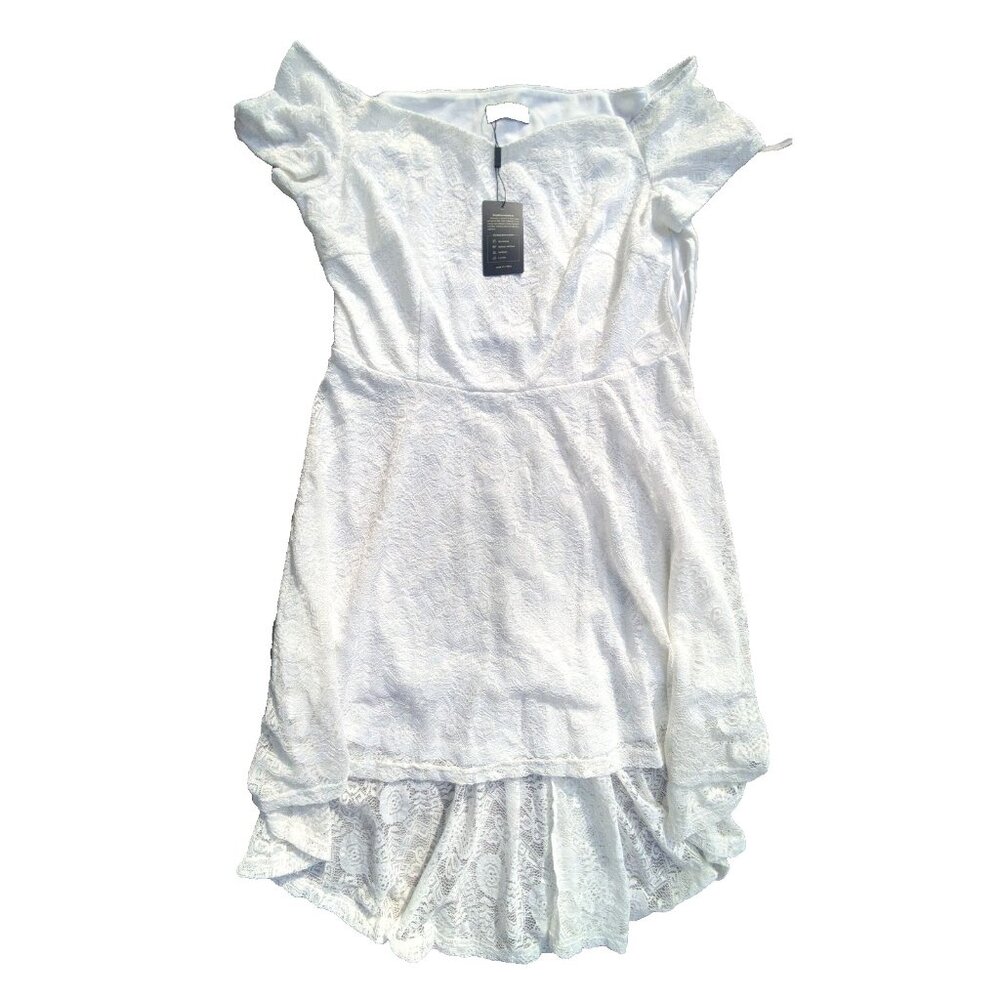 Dressystar White‎ Lace Plus Size 3XL Dress NWT